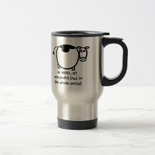 #1 Moo...st Wonderful Vater - Cus... - Individuali Reisebecher (Rechts)