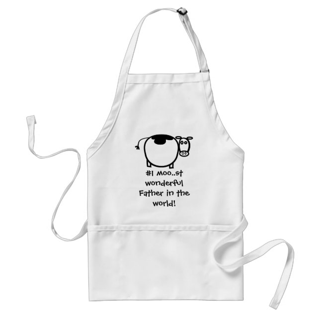 1.moo... wunderbarer Vater in der ganzen Welt Schürze (Vorne)