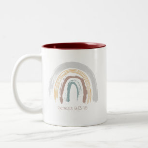 1. Mose 9,13-16, Regenbogen Zweifarbige Tasse