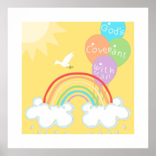 1. Mose 9 Gottes Bund mit den Menschen - der Regen Poster