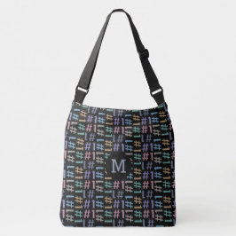 "# 1" Muster benutzerdefinierter Monogramm-Beutel Tragetaschen Mit Langen Trägern