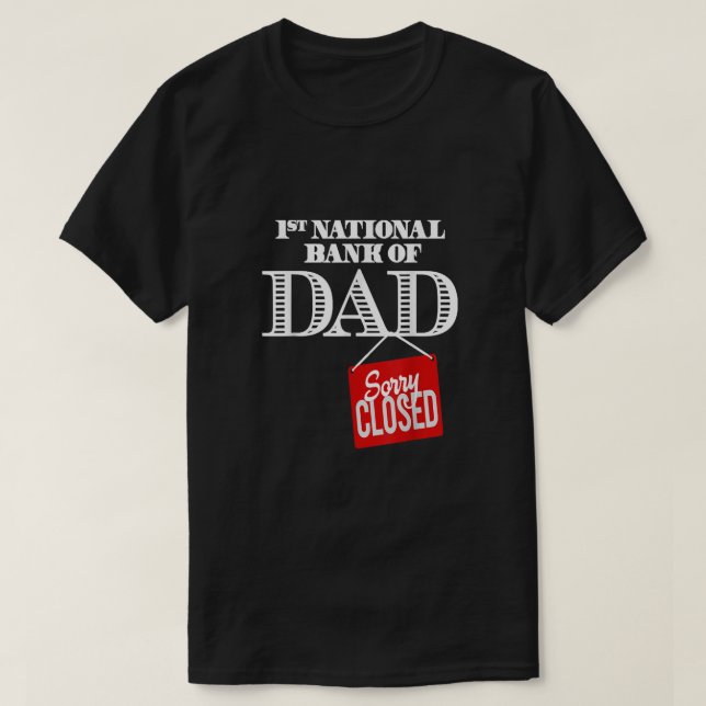 1. Nationalbank Sorry geschlossen T-Shirt (Design vorne)
