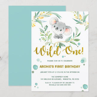 1. Niedlicher Koala wildes der Einladung