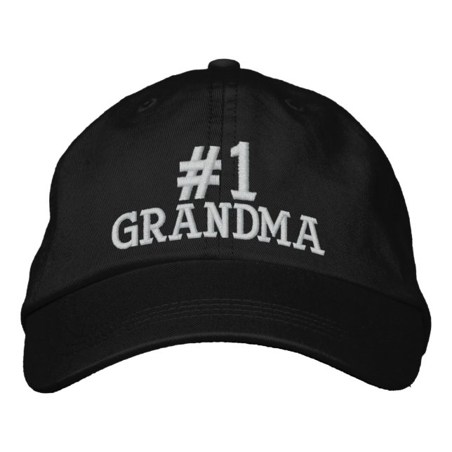 #1 Numéro un grand-mère Casquette brodé (Devant)