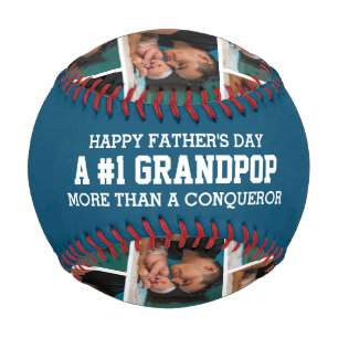 #1 NUMMER 1 GRANDPOP Vatertag FOTO Baseball