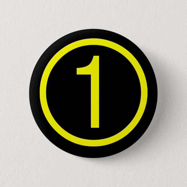1 Nummer eins Button (Vorderseite)