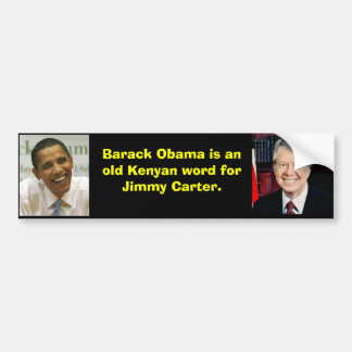 1, Obama, Barack Obama ist ein altes Kenyanwort Autoaufkleber
