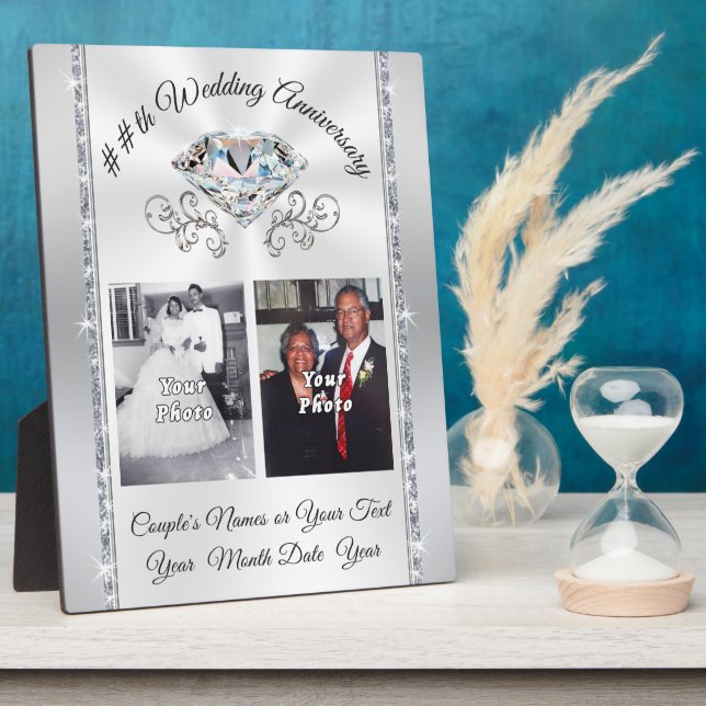 1 oder 2 Foto Hochzeitsplattformen, jedes Jahr Fotoplatte (Seite)