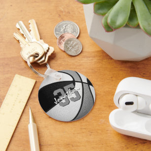 1 oder in Schwarz-Grau-Basketball kaufen Schlüsselanhänger