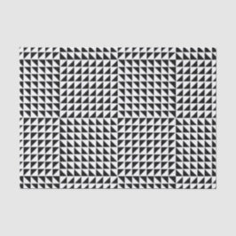 1 Optische Illusion eines schwarzen und weißen Dre Seidenpapier