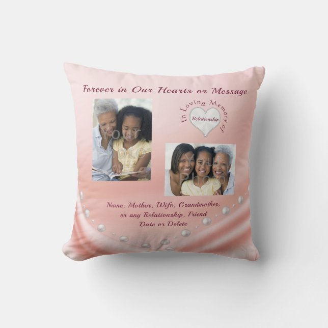1 ou 2 Coussins photos personnalisés pour maman (Recto)