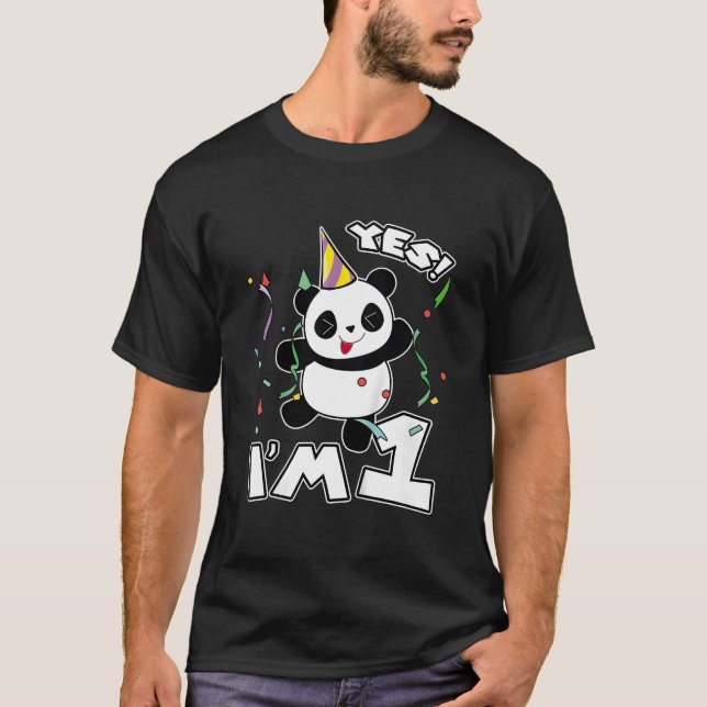 1. Panda Ja, ich bin 1 Panda T-Shirt (Vorderseite)
