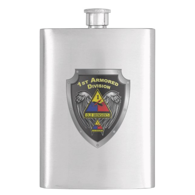 1. Panzerdivision “Old Ironsides” Flachmann (Vorderseite)