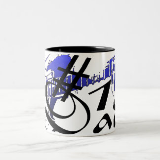 #1 Papa Guitar Mug Bleue
