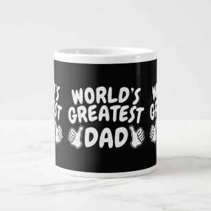 1 Papa Hemd Nummer 1 Papa Weltbester Papa Jumbo-Tasse
