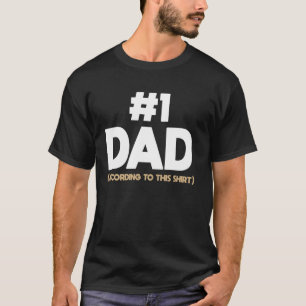 #1 Papa Laut diesem lustigen selbstbewussten Väter T-Shirt