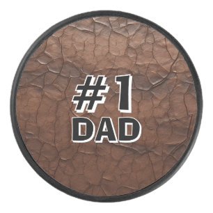 #1 Papa Leder-Look Eishockey Puck