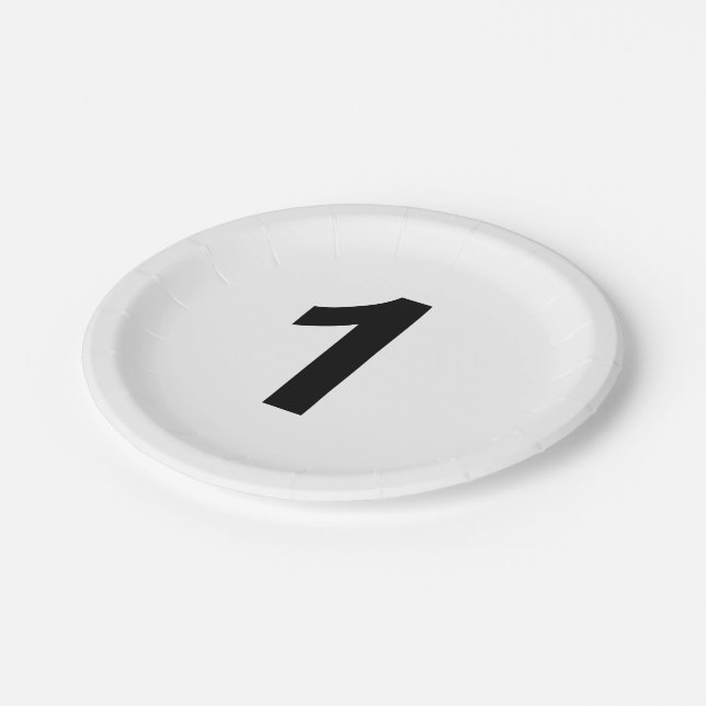 1 Papierplatte Pappteller (Schrägansicht)