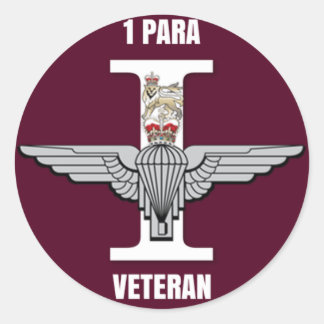 1 Para Parachute Regiment Veteran Circle Sticker