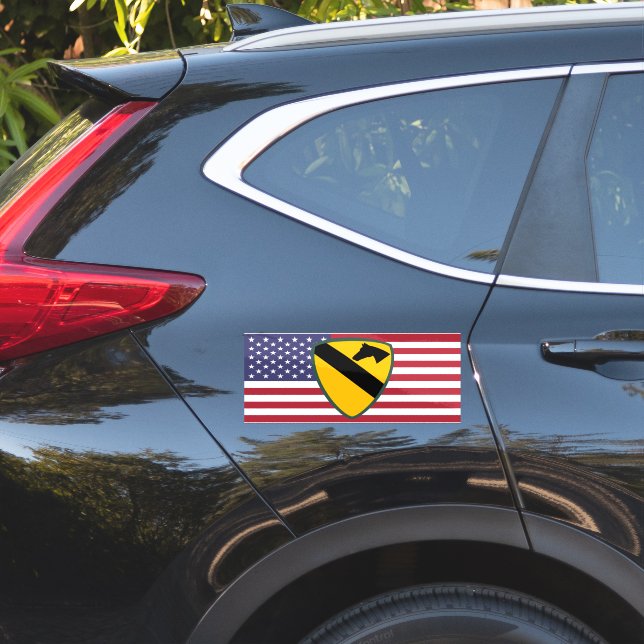 1. Patch für die Cavalry Division United Staaten Aufkleber (Auto Seite)