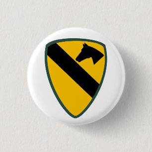 1. Patch für die Cavalry Division United Staaten Button