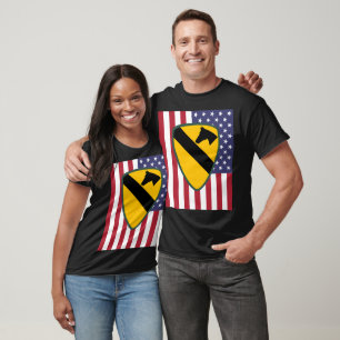 1. Patch für die Cavalry Division United Staaten T-Shirt