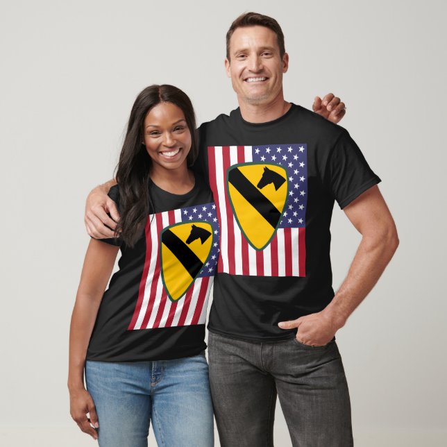 1. Patch für die Cavalry Division United Staaten T-Shirt (Unisex)