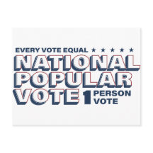 1 Personne 1 Voter Carte postale