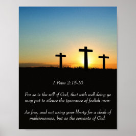 1 Peter 2:15-16 Poster