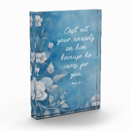 1 Peter 5:7 Bibelverse Bild Fotoblock