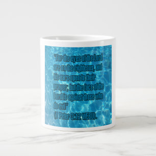 1 Petrus 3:12 WEBU Mug Jumbo-Tasse