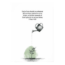 1. Petrus 4:10 Bibelvers Christlicher Glaube Wandk