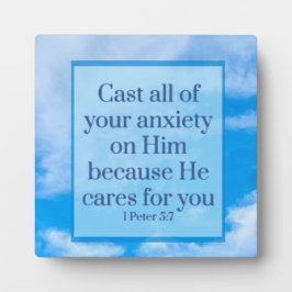 1 Petrus 5:7 Fotoplatte