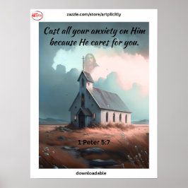 1 Petrus 5:7 Poster