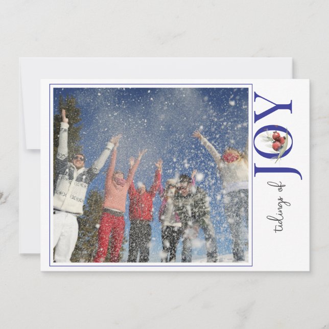 1 PHOTO SUR CARTE BLANCHE DE NOËL - JOYE (Devant)