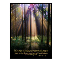 1 Pierre 3:12-13 Poster de la Bible chrétienne