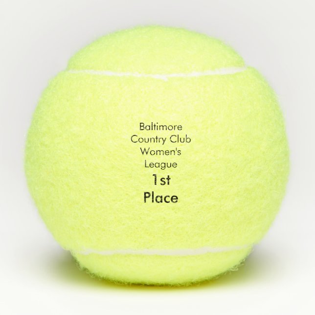1. Platz-Tennismeisterschaft Tennisbälle (Vorderseite)