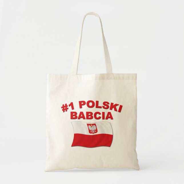 #1 Polski Babcia Tragetasche (Vorne)