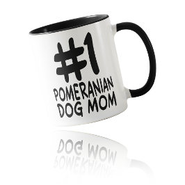 #1 Pomeranian Dog Mom - World's Best Fur Mom Tasse