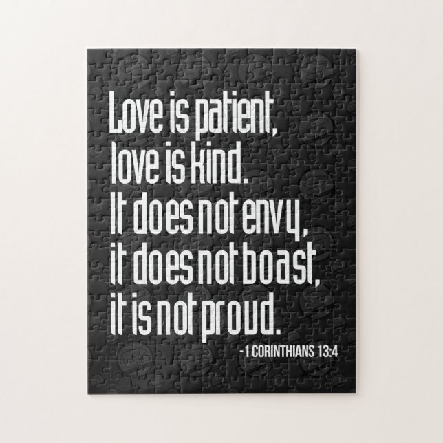 1 puzzle de 13:4 de Corinthiens (Vertical)