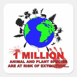 1 QUADRATISCHER AUFKLEBER