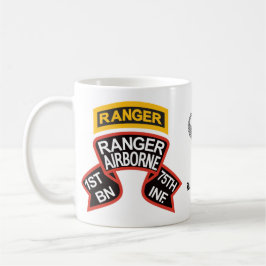 1. Ranger BN, altmodischer Scroll & Tab, Kampfspru Kaffeetasse