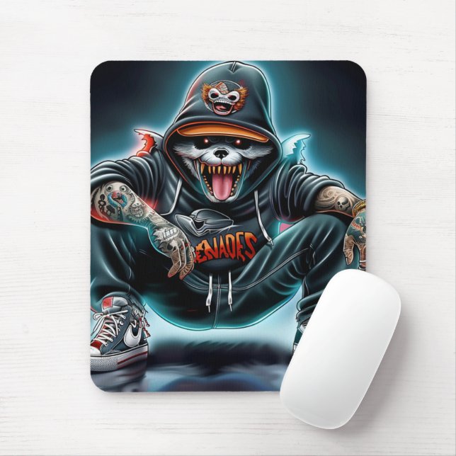 1-Rap-Matte Mousepad (Mit Mouse)