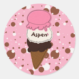 1-RUNDE-STICKER AUS neapolitanischem Strohkon Runder Aufkleber