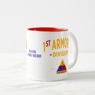 1. Rüstungsabteilung "Alte Ironen" Zweifarbige Tasse