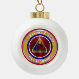 1. Rüstungsabteilung - Weihnachten bewahren Keramik Kugel-Ornament