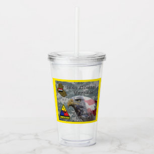 1. Rüstungsdiv Irak-Kampfveteran Acryltrinkbecher