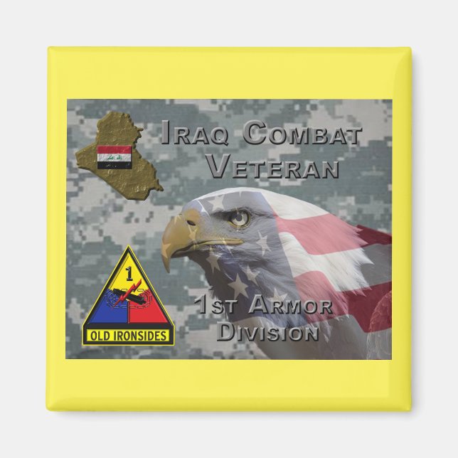 1. Rüstungsdiv Irak-Kampfveteran Magnet (Vorne)