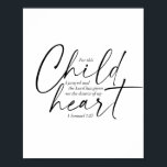 1 Samuel 1:27 Dual-Schriftart Poster<br><div class="desc">Für dieses Kind habe ich gebetet,  und der Herr hat mir die Wünsche meines Herzens gegeben. -1 Samuel 1:27 Dual-Schriftart</div>