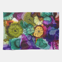 1 serviette de cuisine de l'art C